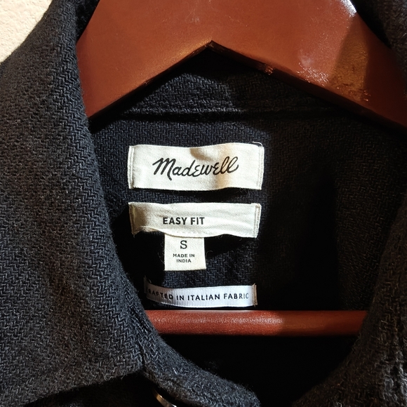 Madewell Men's Black Overshirt Jacket - Picture 3 of 4